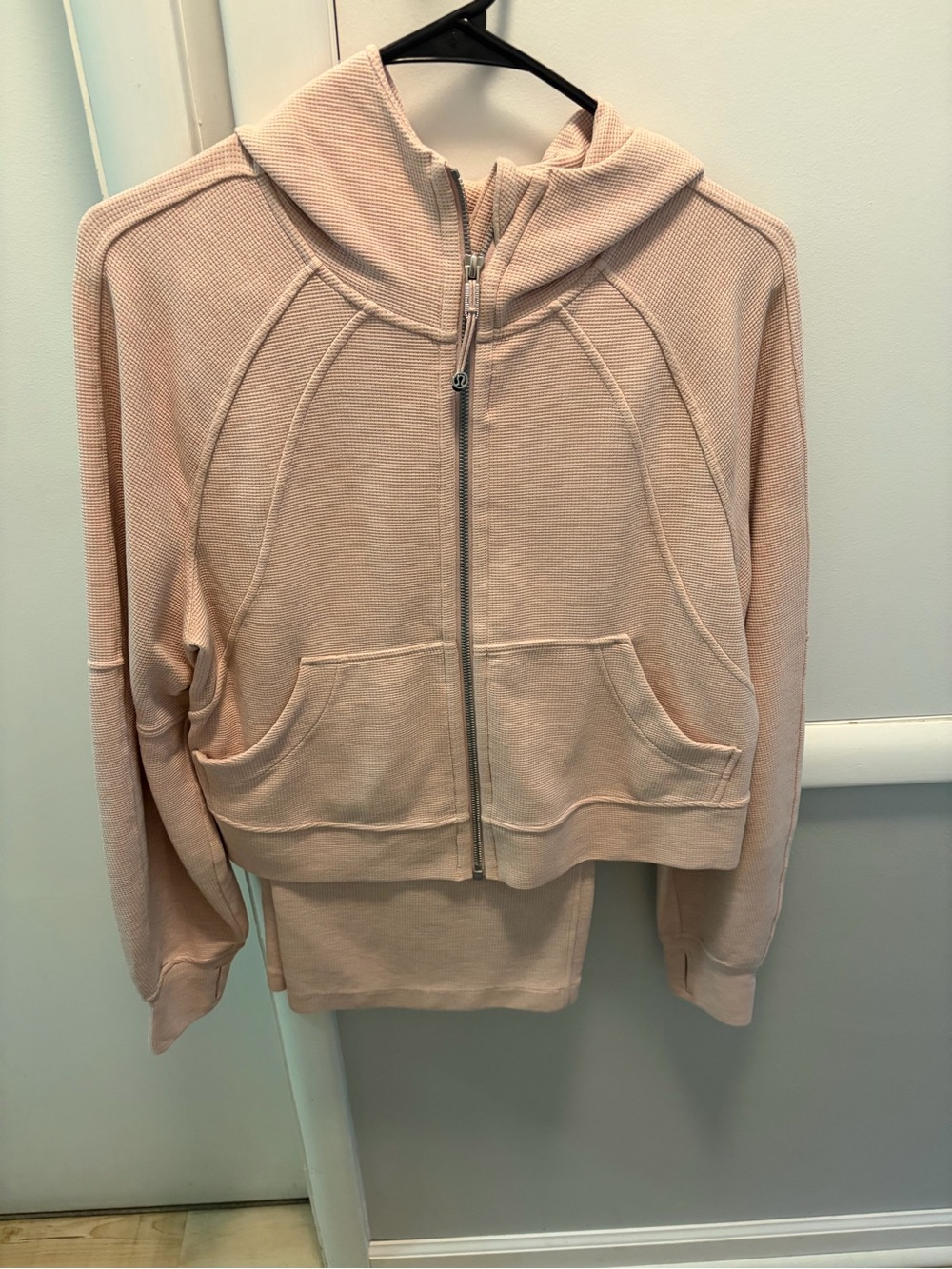 lululemon athletica Cropped Zip Hoodie Jacket - Light Blush